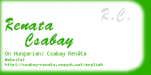 renata csabay business card