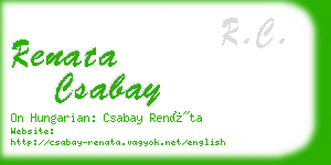 renata csabay business card